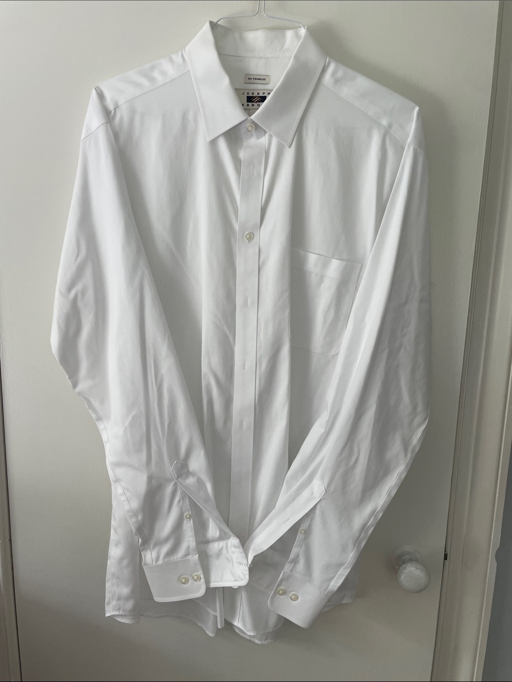 Joseph Abboud White Dress Shirt with Point Collar